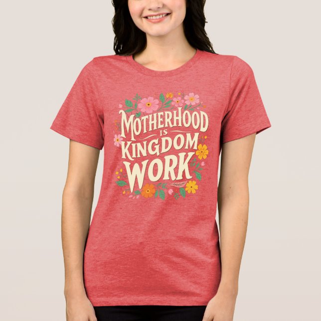 Moderskap är arbete i Storbritannien T Shirt (Framsida)