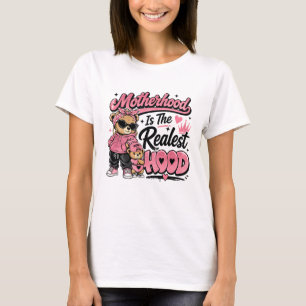 moderskap är den verkliga mössan mors dagsspresent t shirt