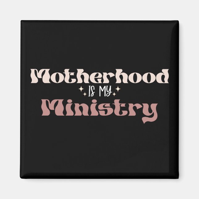 Moderskap Är Min Kallelse Mamma Mors Dag Magnet (Framsidan)