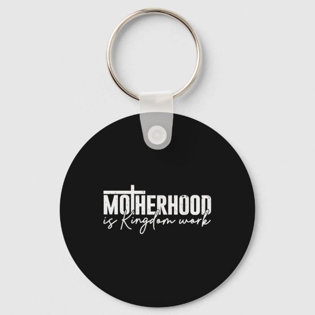 Moderskap Är Rikets Arbete Mamma Mor Kristen Moth Nyckelring (Framsida)