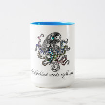 Moderskap behov åtta armar artsy octopus