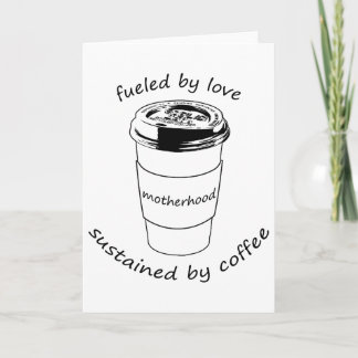 Moderskap (Blank Notecard): Kärlek & kaffe Kort