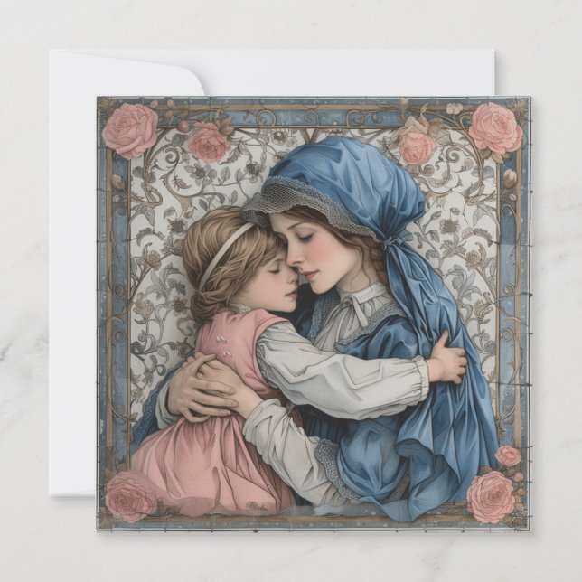 Moderskap bliss: Sweet Brev Julkort (Framsida)