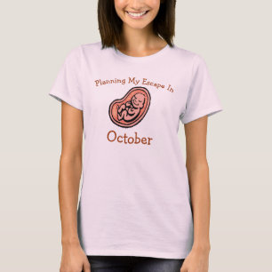 Moderskap, födelsemånad T-Shirt
