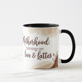 Moderskap Kärlek & Lattes-kaffe Mugg