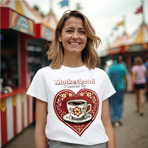 Moderskap: Kärlek och kaffe - folkkonst T Shirt