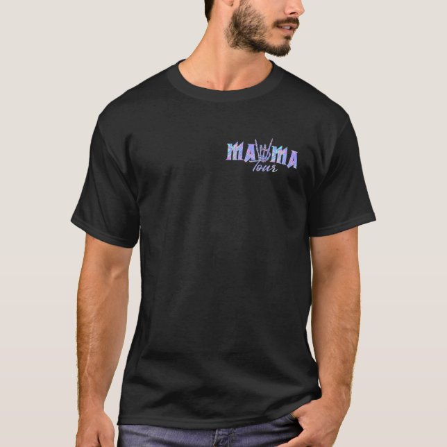 moderskap Mamma på framsidan några dagar T Shirt (Framsida)