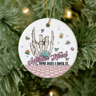 Moderskap - några dagar i Sten Julgransprydnad Keramik