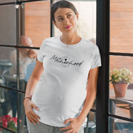 Moderskap nutid och elegant mor t shirt