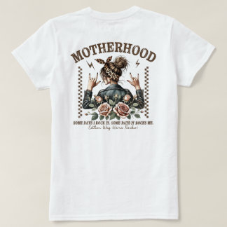Moderskap Rockande Mamma Rufsigt Upphostad Leopard T Shirt