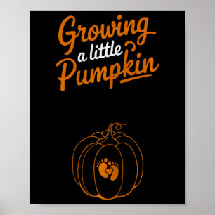 Moderskap som odlar lite Pumpkin Thanksgiving Pr Poster