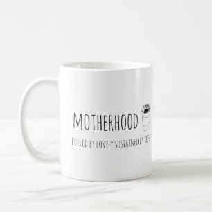Moderskap som tankas av kärlek som tålas av kaffemugg