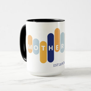 Moderskap typografi första gången Mamma Mugg