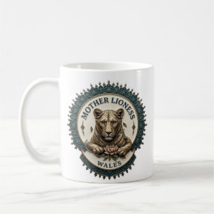 Moderslejoninna. Wales Kaffe Mugg