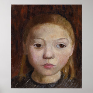 Modersohn-Becker - Chef för en flicka Poster