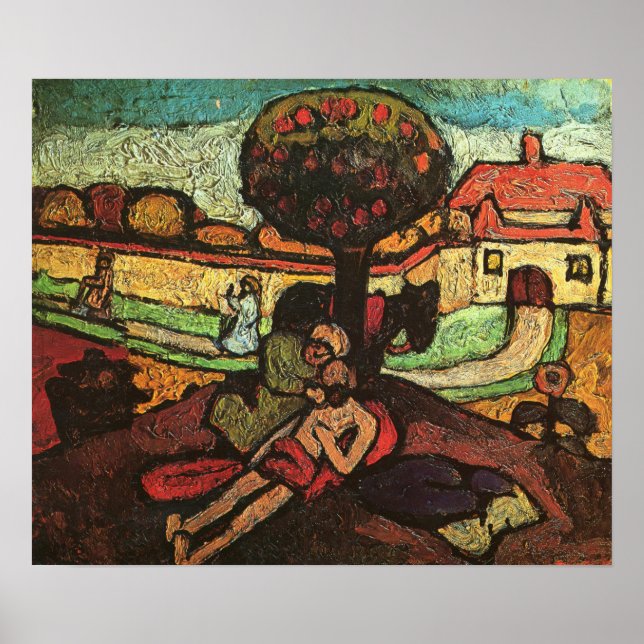 Modersohn-Becker - Den barmhärtige samariten 1907 Poster (Framsidan)