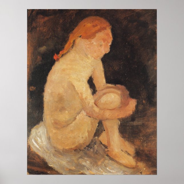 Modersohn-Becker - Flicka 1904 Poster (Framsidan)