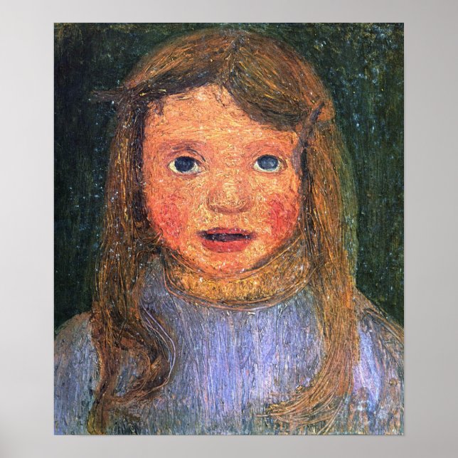 Modersohn-Becker - Huvud Av En Liten Flicka (Elsbe Poster (Framsidan)