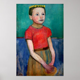 Modersohn-Becker - Porträtt av italiensk flicka 19 Poster