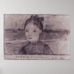 Modersohn-Becker - Porträtt i Hedwig Hagemann Poster