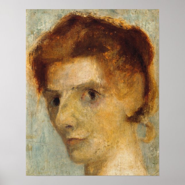 Modersohn-Becker - Självporträtt 1898 Poster (Framsidan)