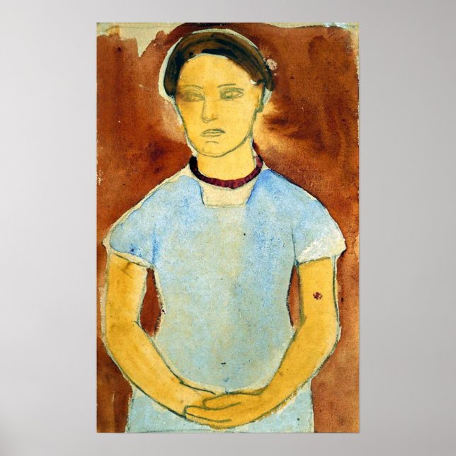 Modersohn-Becker - Studie för Lee Hoetger Poster (Framsidan)