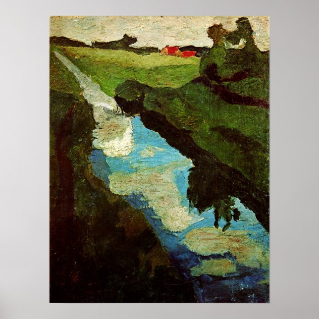 Modersohn-Becker - Torv Grävande 1902 Poster (Framsidan)