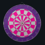 Moderstyrelsen: Silver Grått, Rosa och Lila Darttavla<br><div class="desc">Silver Grått, Rosa och Lila Färgad Dart Board Game, inklusive 6 Brass Darts</div>