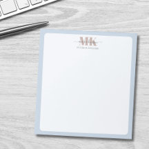 Modert Mocha Mousse Monogram Dammt Blå