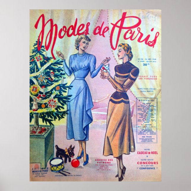Modes de Paris. Poster (Framsidan)