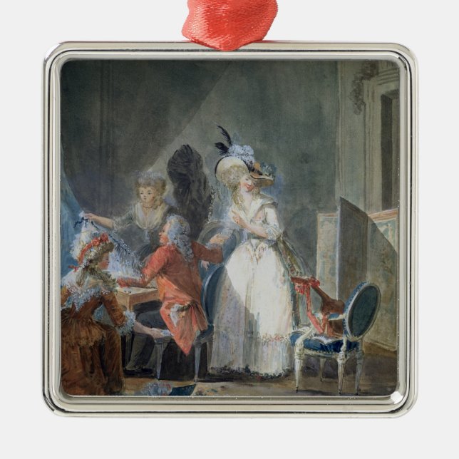 Modesäljare Julgransprydnad Metall (Framsidan)