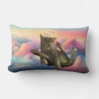 Modest Angel Cat Pillow Lumbarkudde