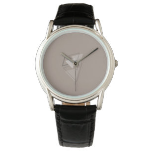 Modest monokrom geometrisk triangles-Joke Armbandsur