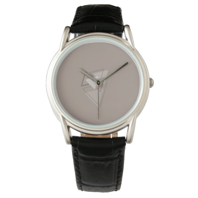 Modest monokrom geometrisk triangles-Joke Armbandsur (Framsida)