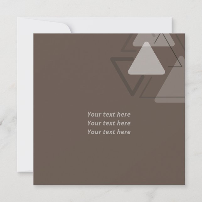 Modest monokrom geometrisk triangles-Joke Kort (Framsida)