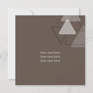 Modest monokrom geometrisk triangles-Joke Kort