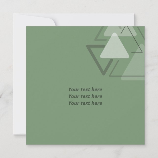 Modest monokrom geometrisk triangles-Joke Kort (Framsida)