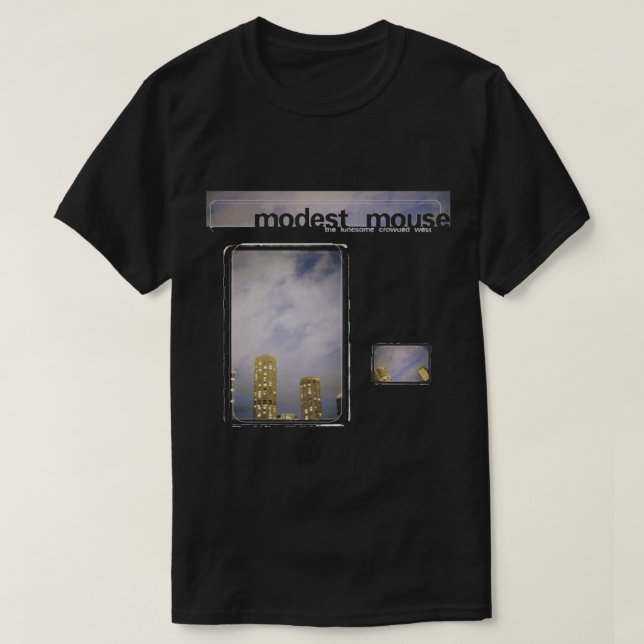 Modest Mouse - Den ohyggliga, folkliga Västern T Shirt (Design framsida)
