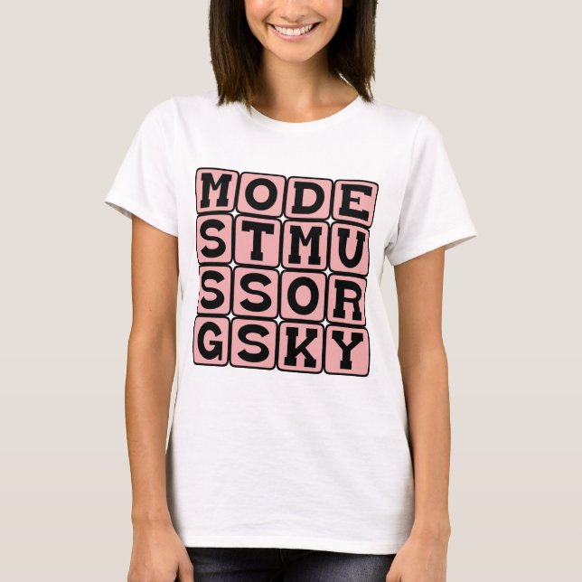 Modest Mussorgskij, rysk kompositör Tröja (Framsida)