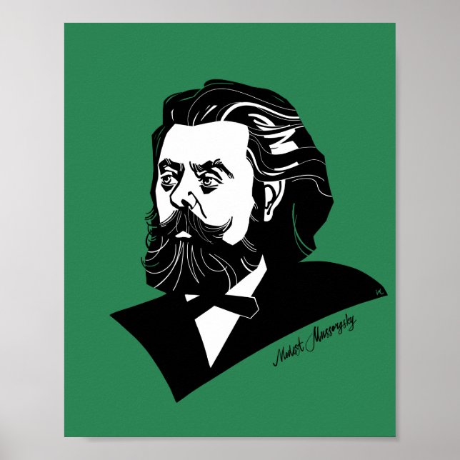 Modest Mussorgsky Poster (Framsidan)