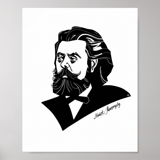 Modest Mussorgsky Poster (Framsidan)