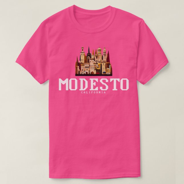 Modesto California T Shirt (Design framsida)