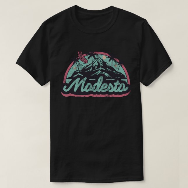 Modesto, Kalifornien T Shirt (Design framsida)