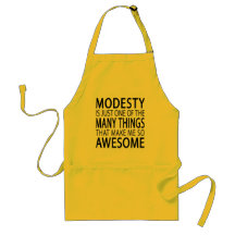 Modesty Makes Me Fantastisk - Funny Attide Slogan