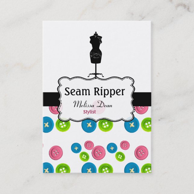 Modestylistvisitkort Visitkort (Framsida)