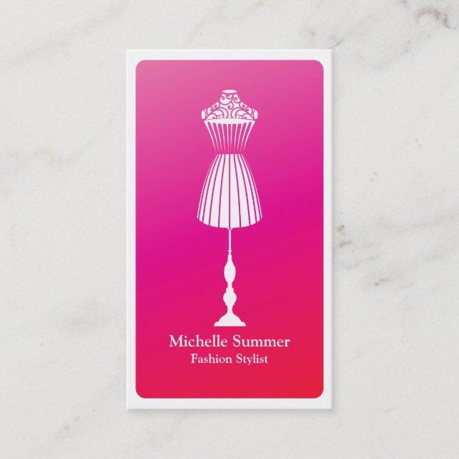 Modestylistvisitkort Visitkort (Framsida)