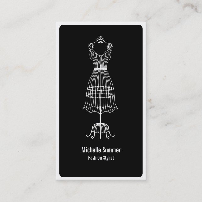 Modestylistvisitkort Visitkort (Framsida)