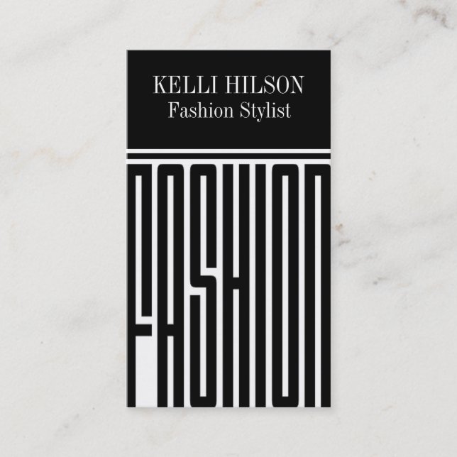 Modestylistvisitkortar Visitkort (Framsida)