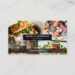 Modet anpassningsbar Event Caterer Photo Collage W Visitkort
