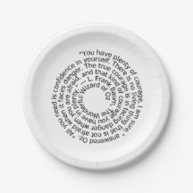 modet citera pappra tallrikar